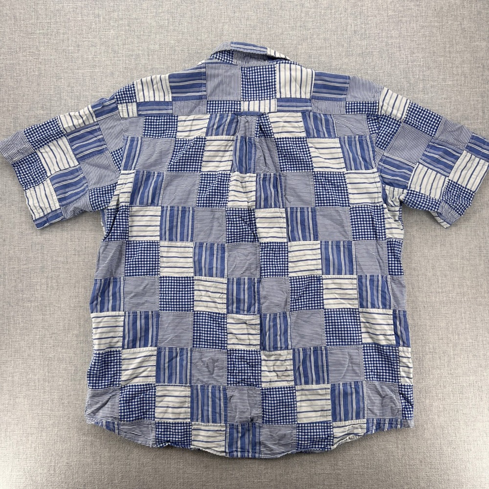 Orvis Patchwork Madras Button Down Shirt Men Xl B… - image 3